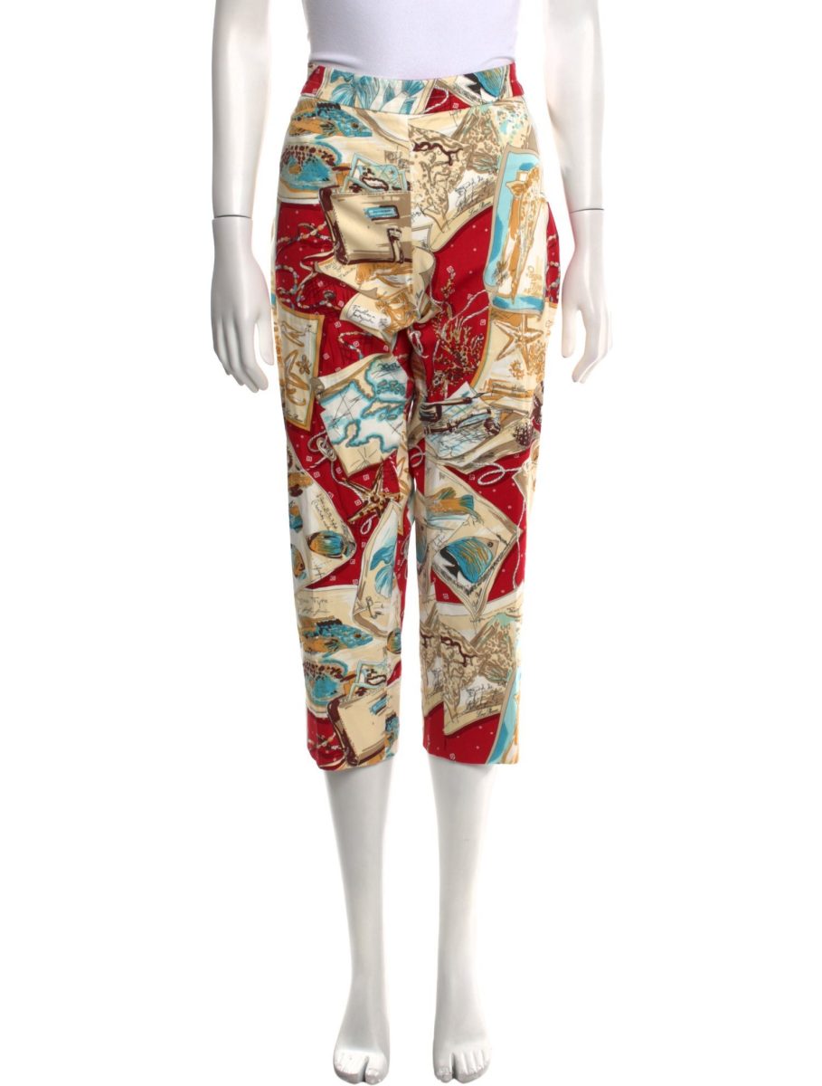Loro Piana Nautical Ocean Multi Logo Print Trousers Pants — photo 13