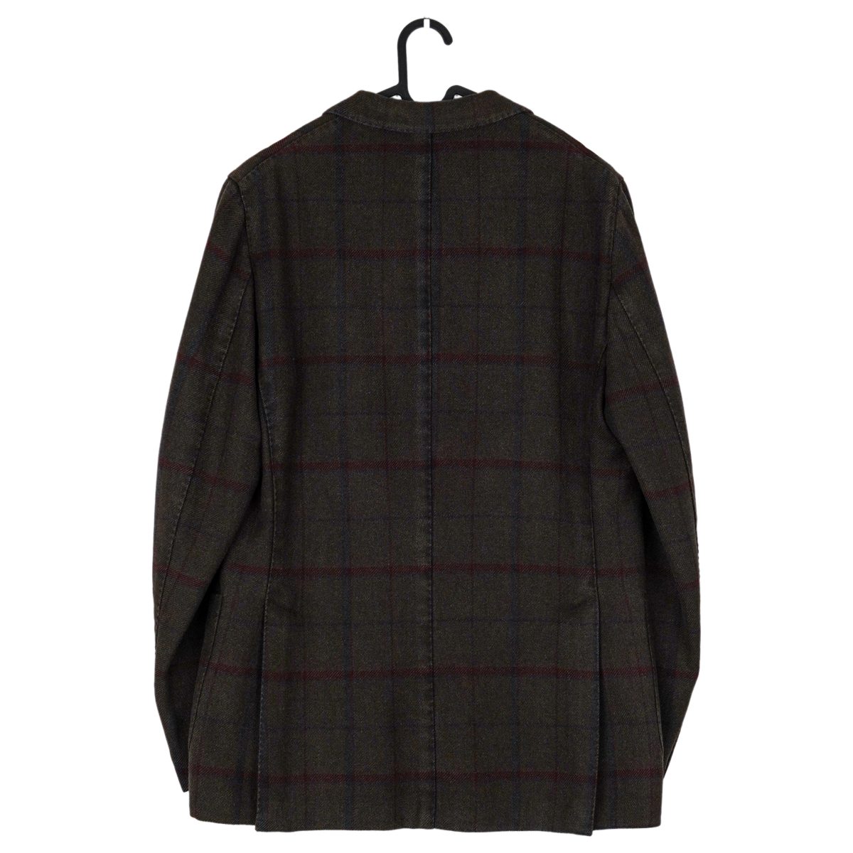 Boglioli Brown Plaid Wool Blend Tailored Blazer K Jacket — photo 2