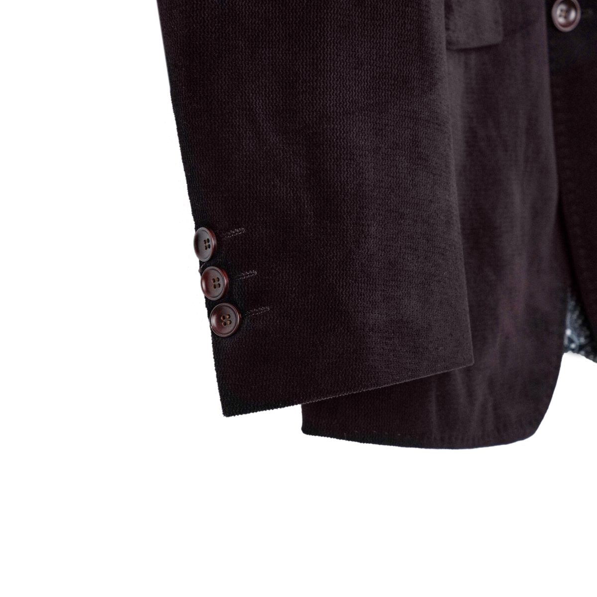 Brioni Brown Corduroy Paisley Print Tailored Blazer Jacket — photo 8