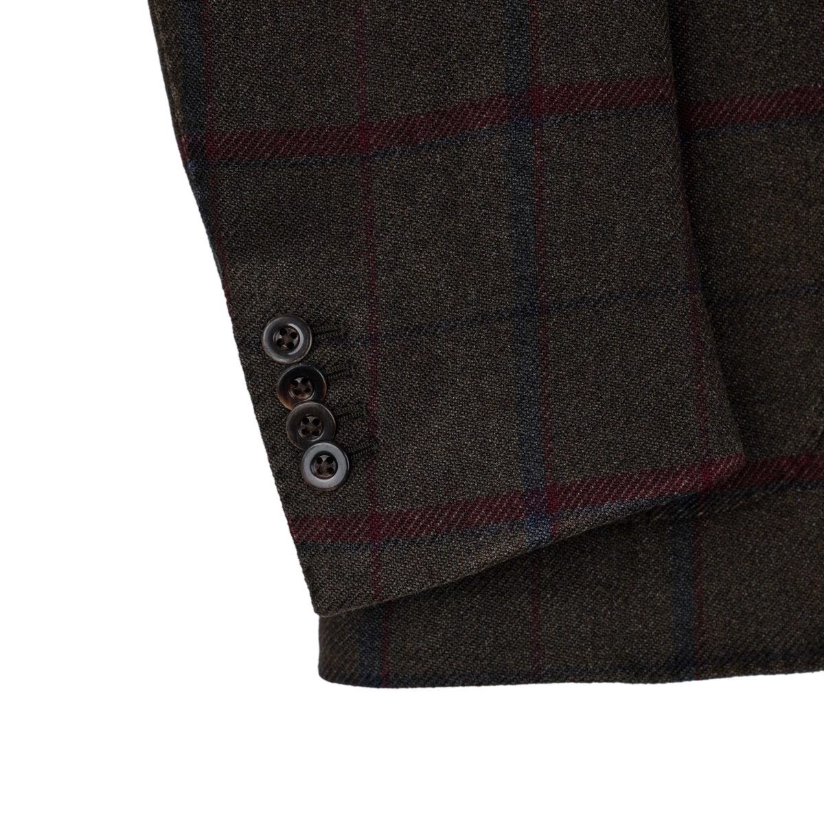 Boglioli Brown Plaid Wool Blend Tailored Blazer K Jacket — photo 7