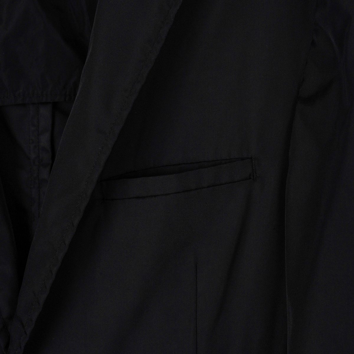 Vintage Prada AW2010 Black Nylon Lightweight Blazer Jacket — photo 7