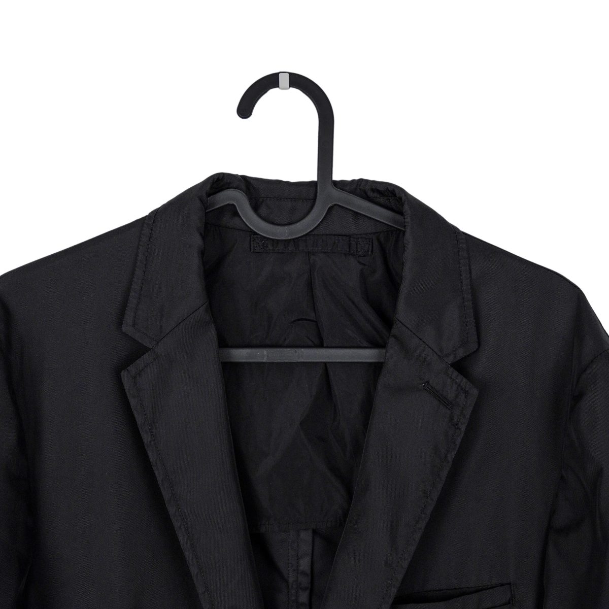 Vintage Prada AW2010 Black Nylon Lightweight Blazer Jacket — photo 4