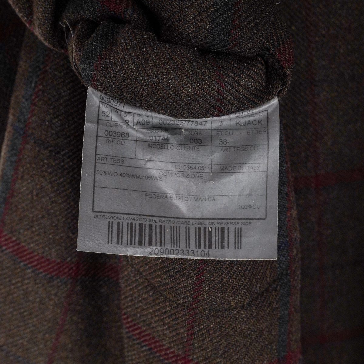 Boglioli Brown Plaid Wool Blend Tailored Blazer K Jacket — photo 10