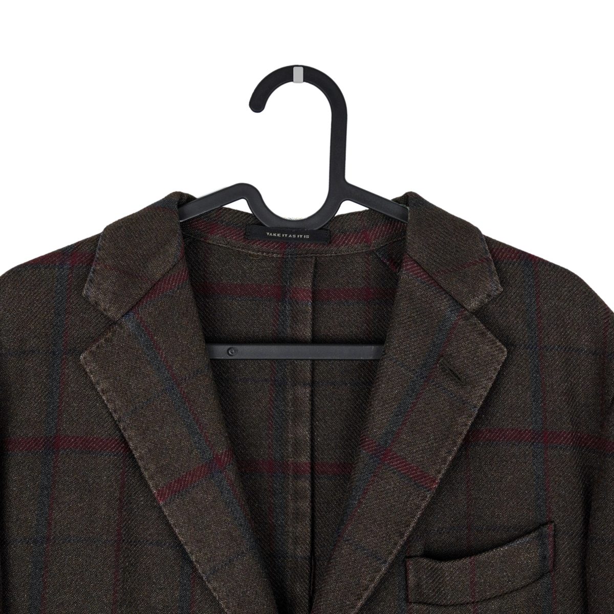 Boglioli Brown Plaid Wool Blend Tailored Blazer K Jacket — photo 4