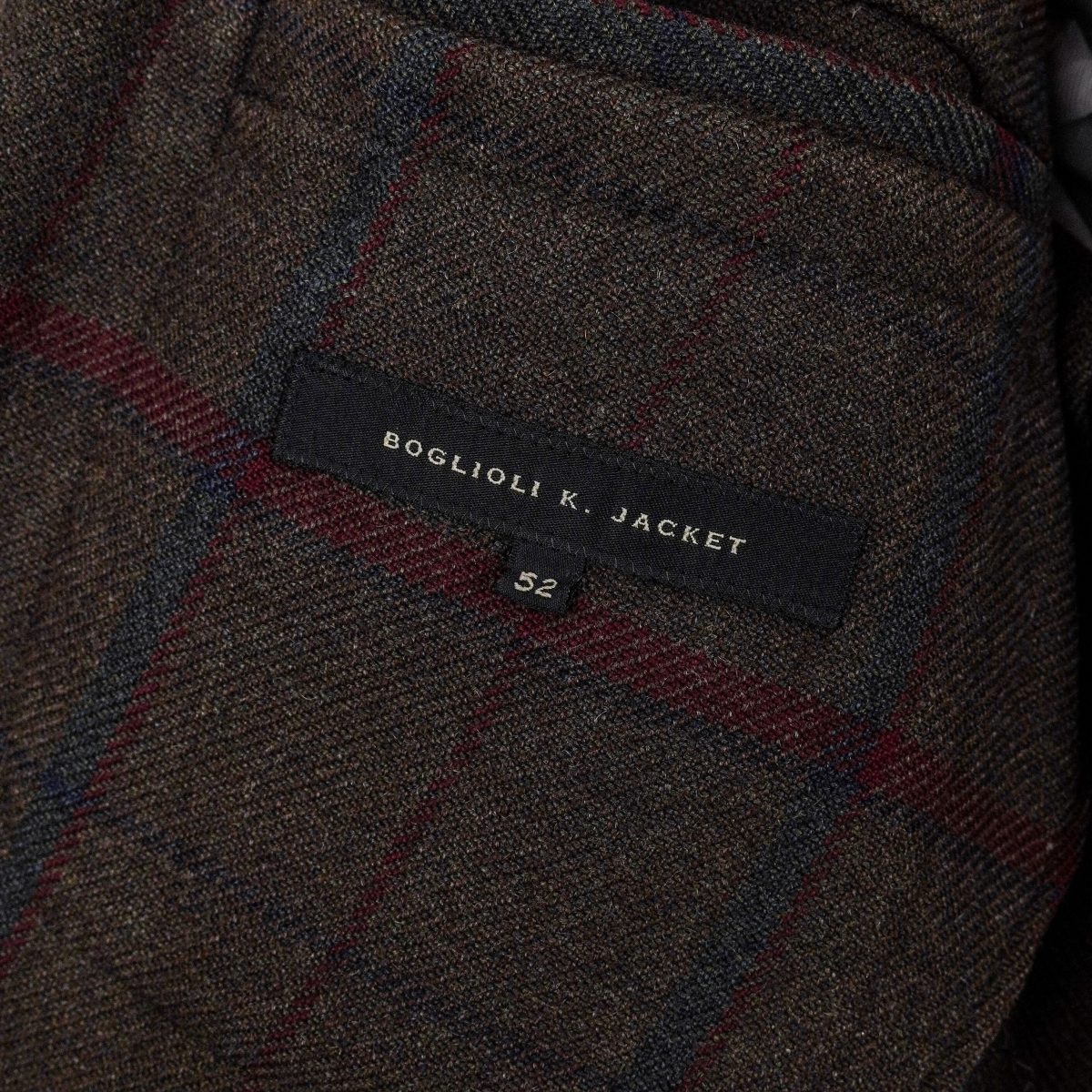 Boglioli Brown Plaid Wool Blend Tailored Blazer K Jacket — photo 9