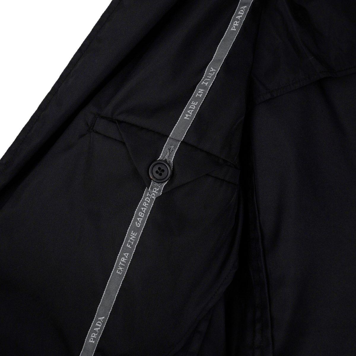 Vintage Prada AW2010 Black Nylon Lightweight Blazer Jacket — photo 8