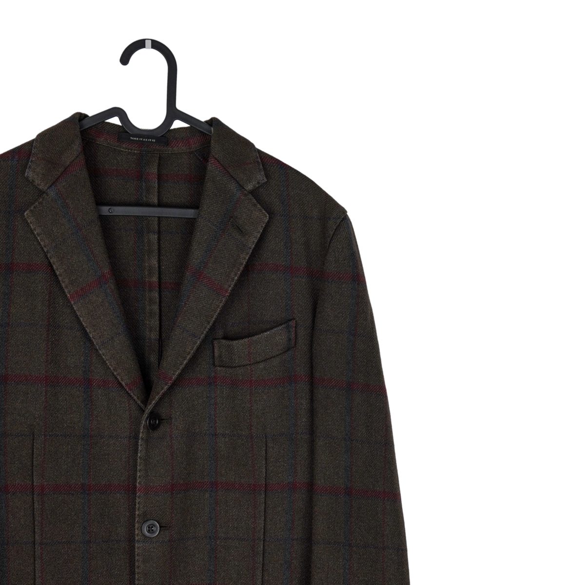 Boglioli Brown Plaid Wool Blend Tailored Blazer K Jacket — photo 3