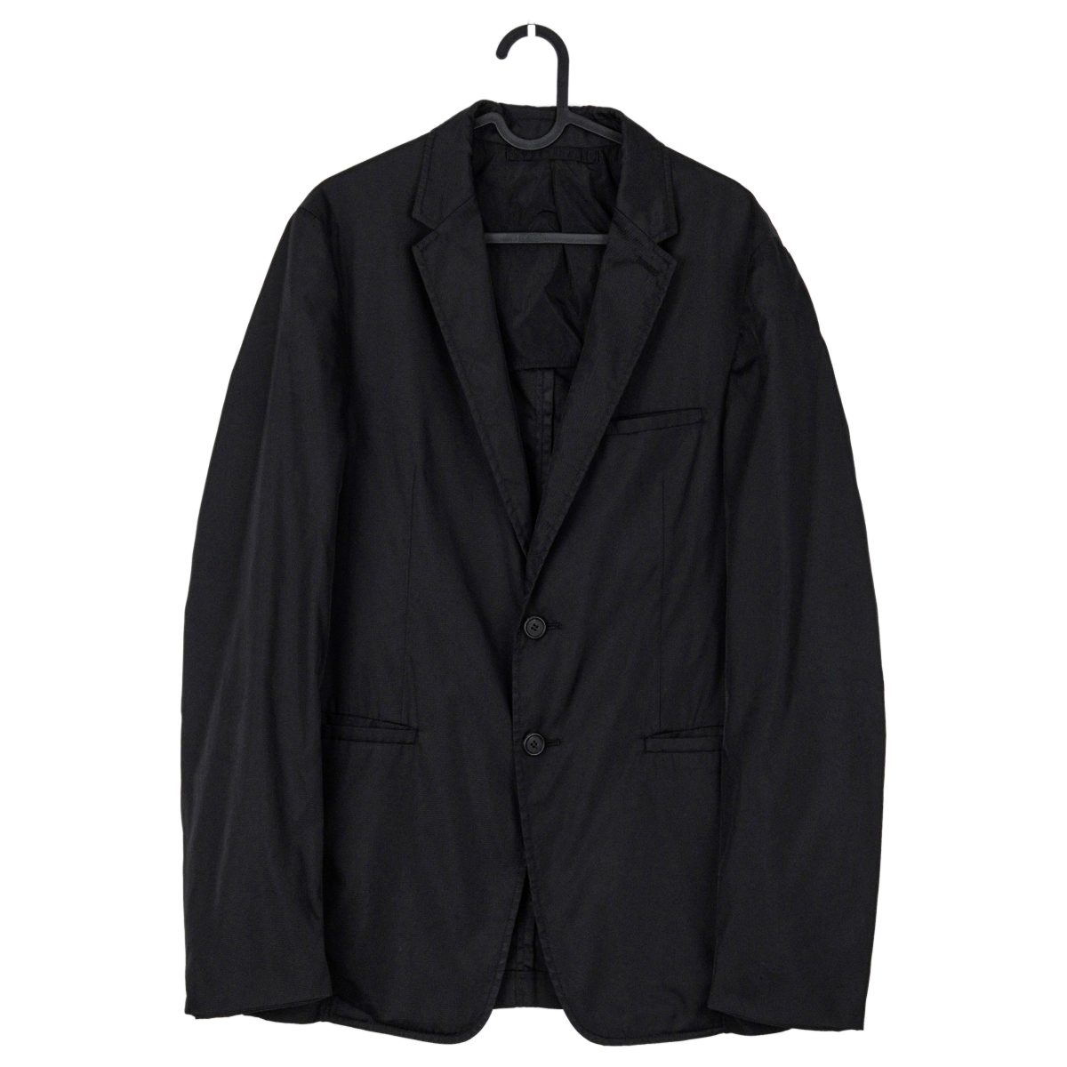 Vintage Prada AW2010 Black Nylon Lightweight Blazer Jacket