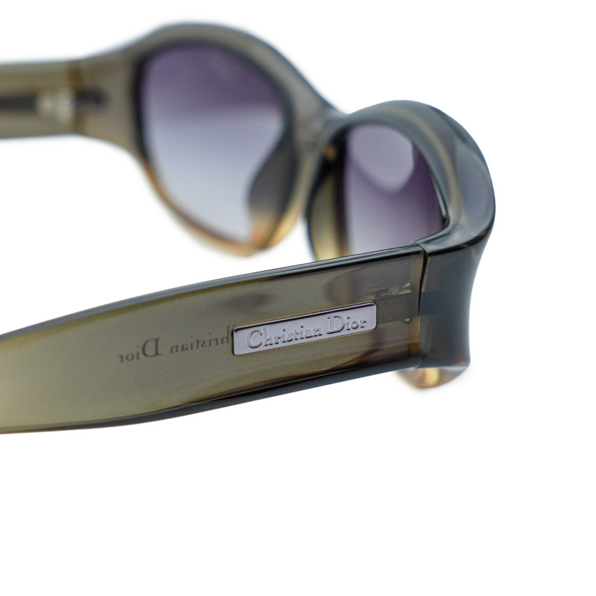 Vintage Dior Gisele Brown Gradient Metal Logo Sunglasses — photo 5
