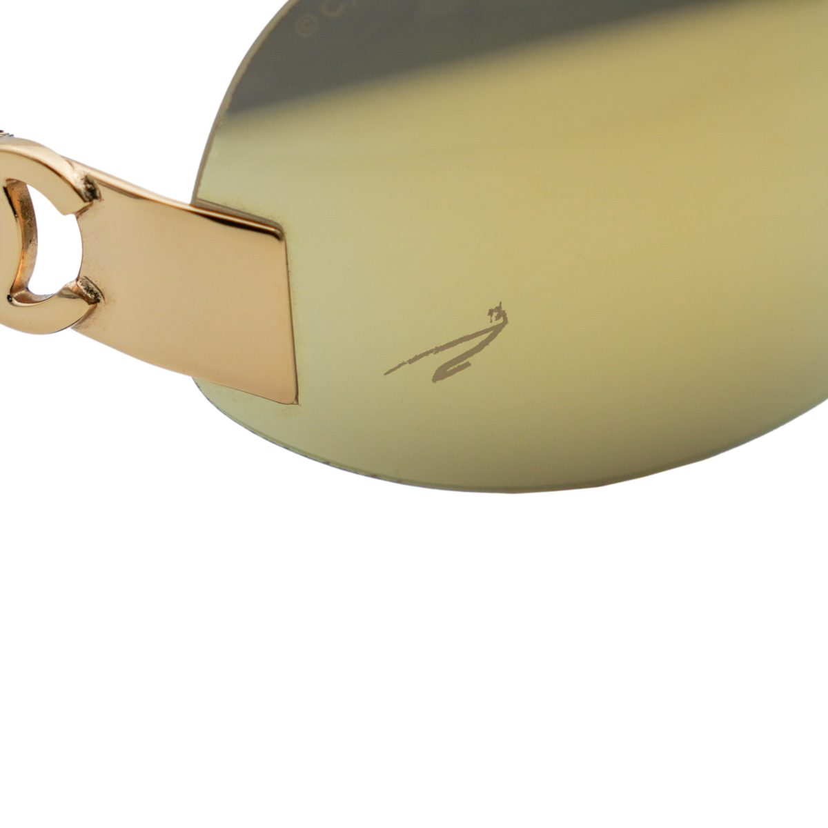Chanel 4037 Light Brown Rimless Gold CC Logo Sunglasses — photo 7