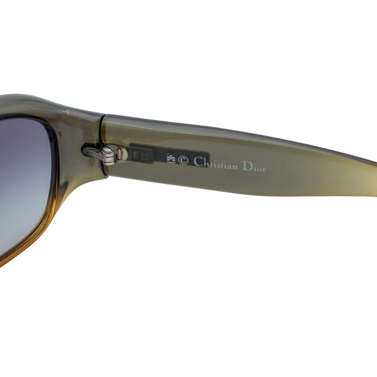Vintage Dior Gisele Brown Gradient Metal Logo Sunglasses — photo 6