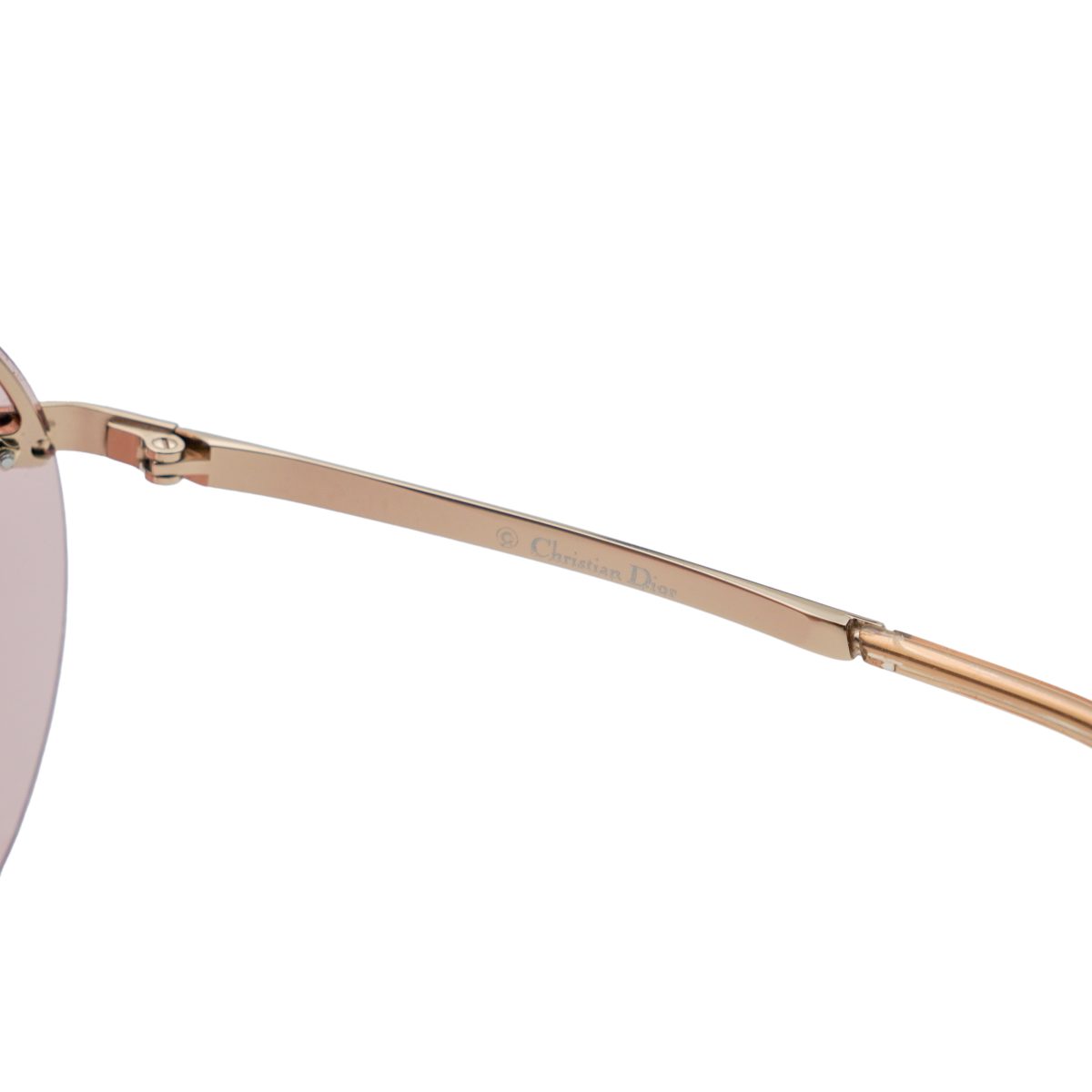 Vintage Dior Air 1 Pink Rimless Shield Star Logo Sunglasses — photo 7