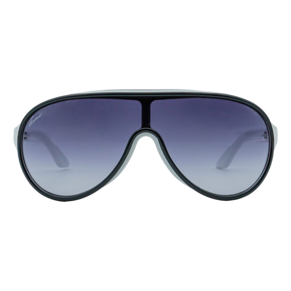 Gucci GG 3514 White Shield Gradient Logo Aviator Sunglasses — photo 2