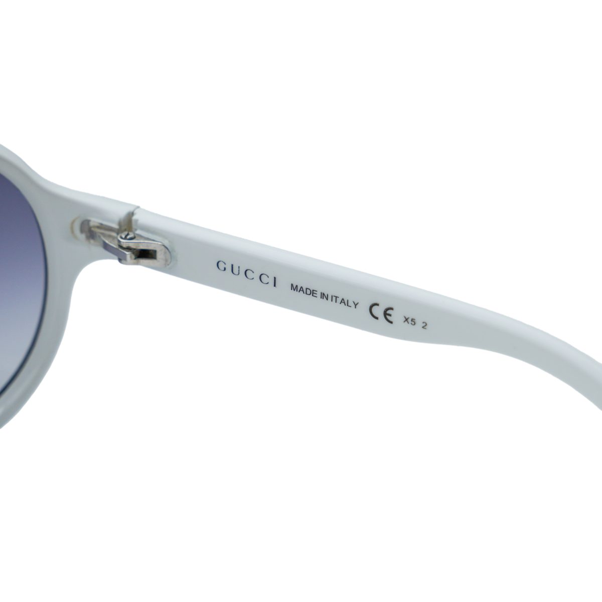 Gucci GG 3514 White Shield Gradient Logo Aviator Sunglasses — photo 6