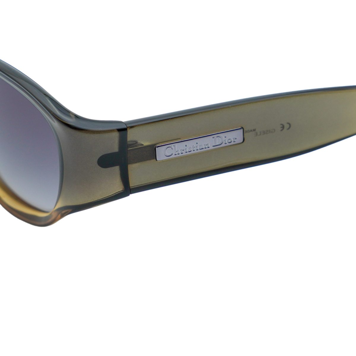 Vintage Dior Gisele Brown Gradient Metal Logo Sunglasses — photo 4