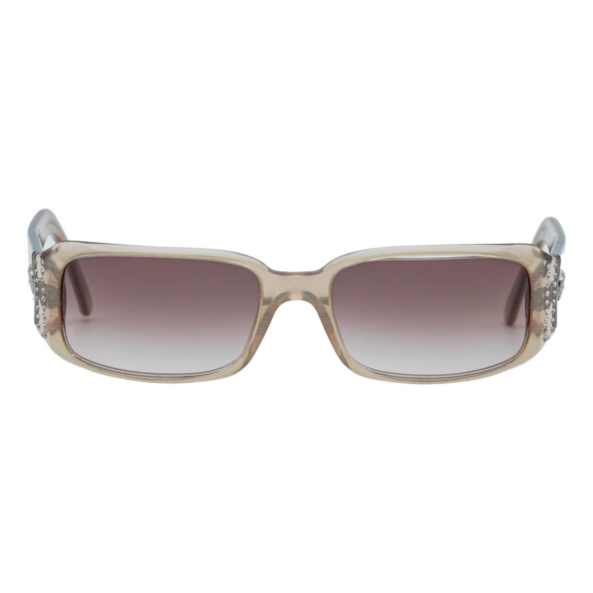 Versace MOD 4041 Medusa Logo Crystal Rectangular Sunglasses — photo 2