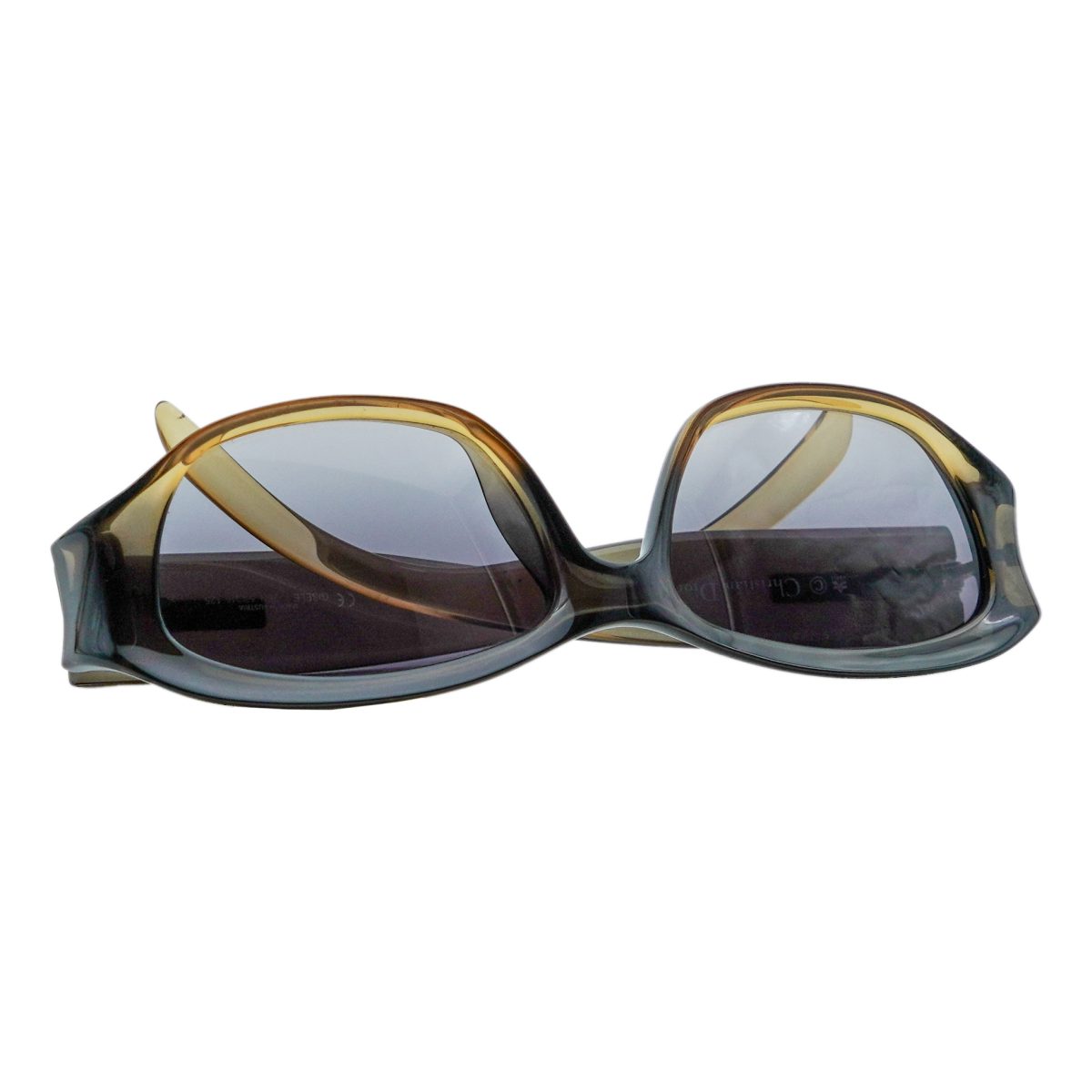 Vintage Dior Gisele Brown Gradient Metal Logo Sunglasses — photo 8