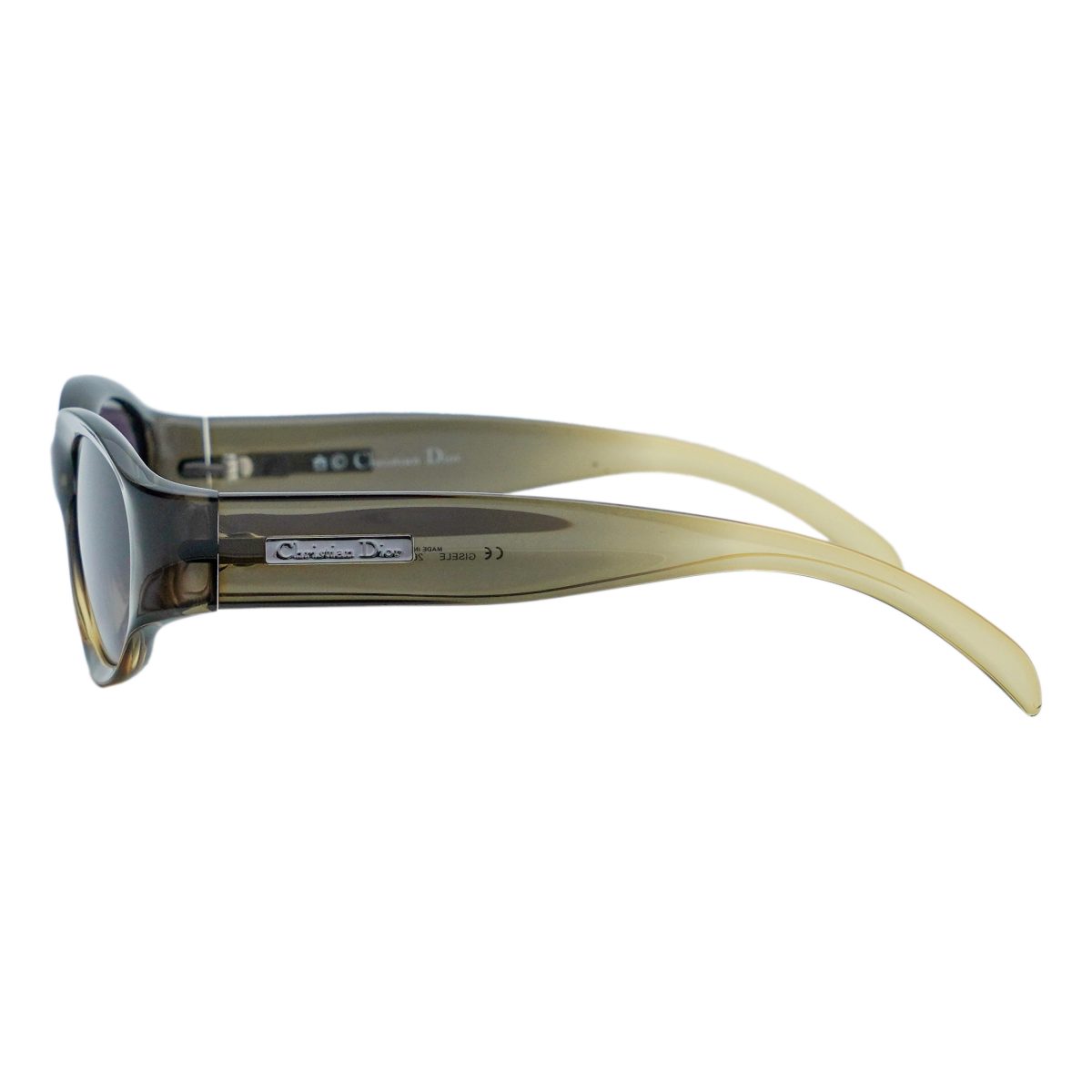 Vintage Dior Gisele Brown Gradient Metal Logo Sunglasses — photo 3
