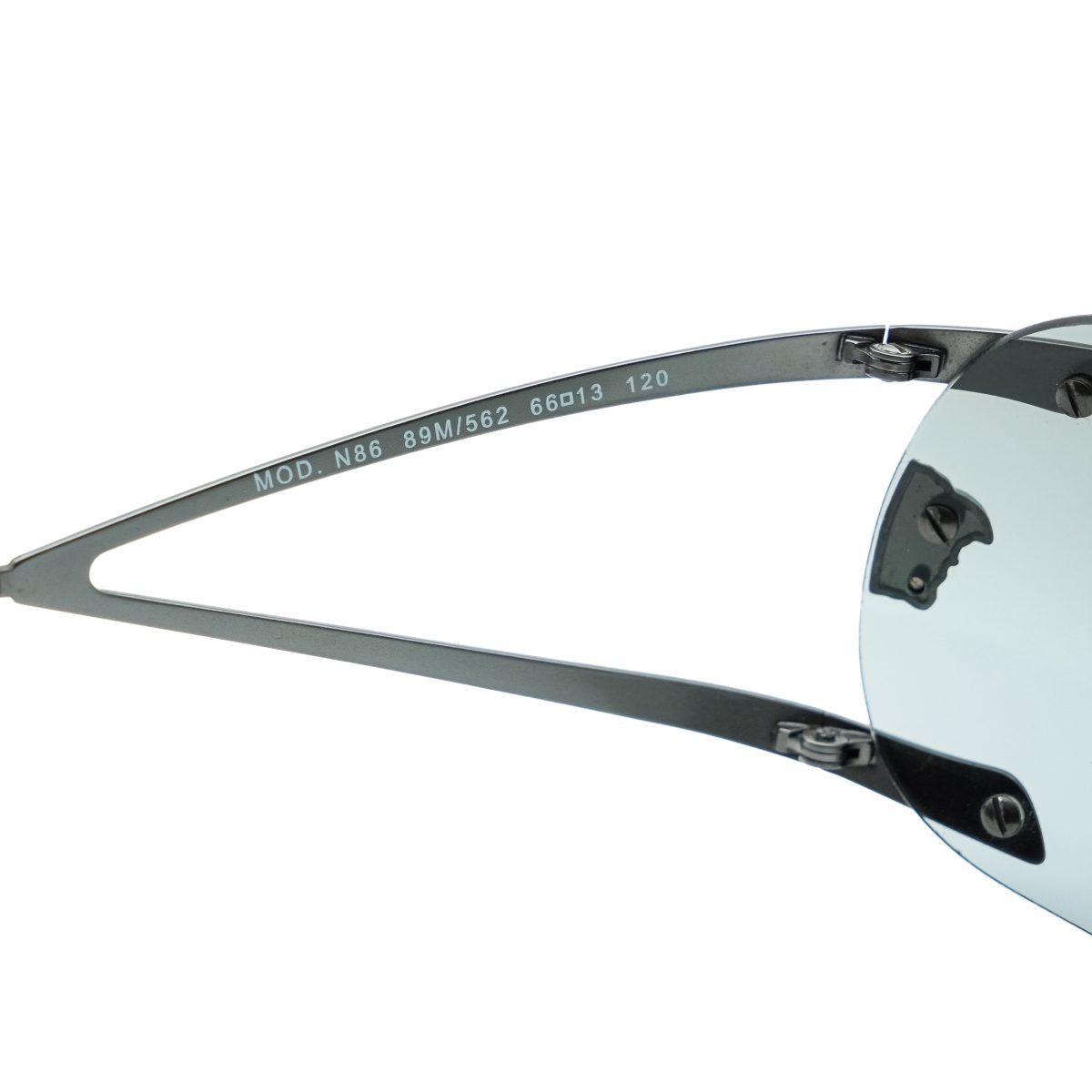 Vintage Versace Medusa Logo Silver Frame Rimless Sunglasses — photo 4