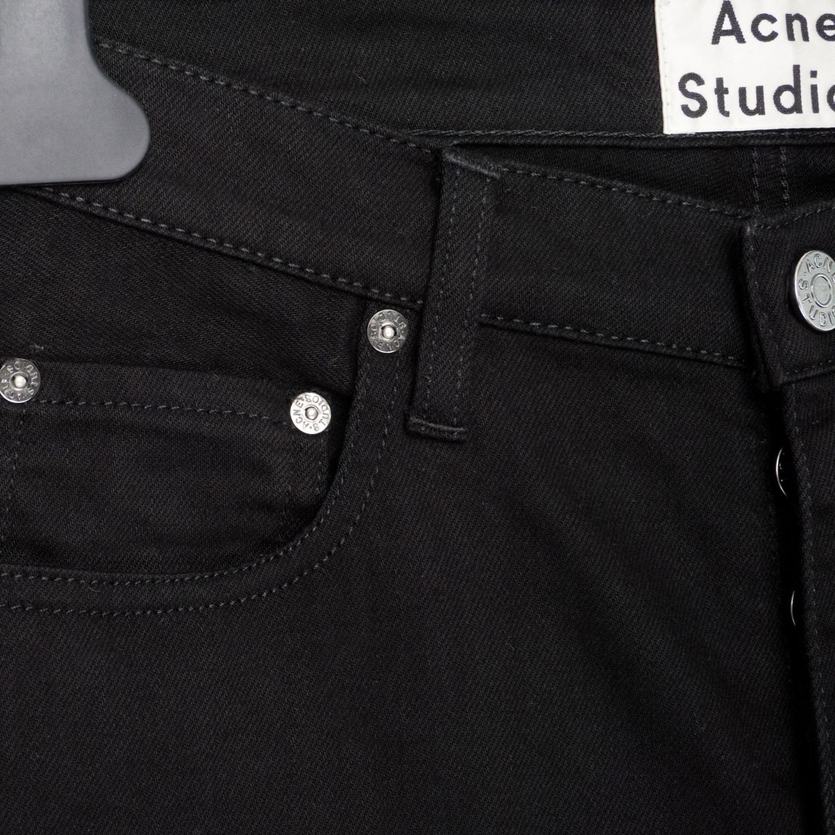 Acne Studios Town Stay Cash Black Denim Pant Jeans — photo 6