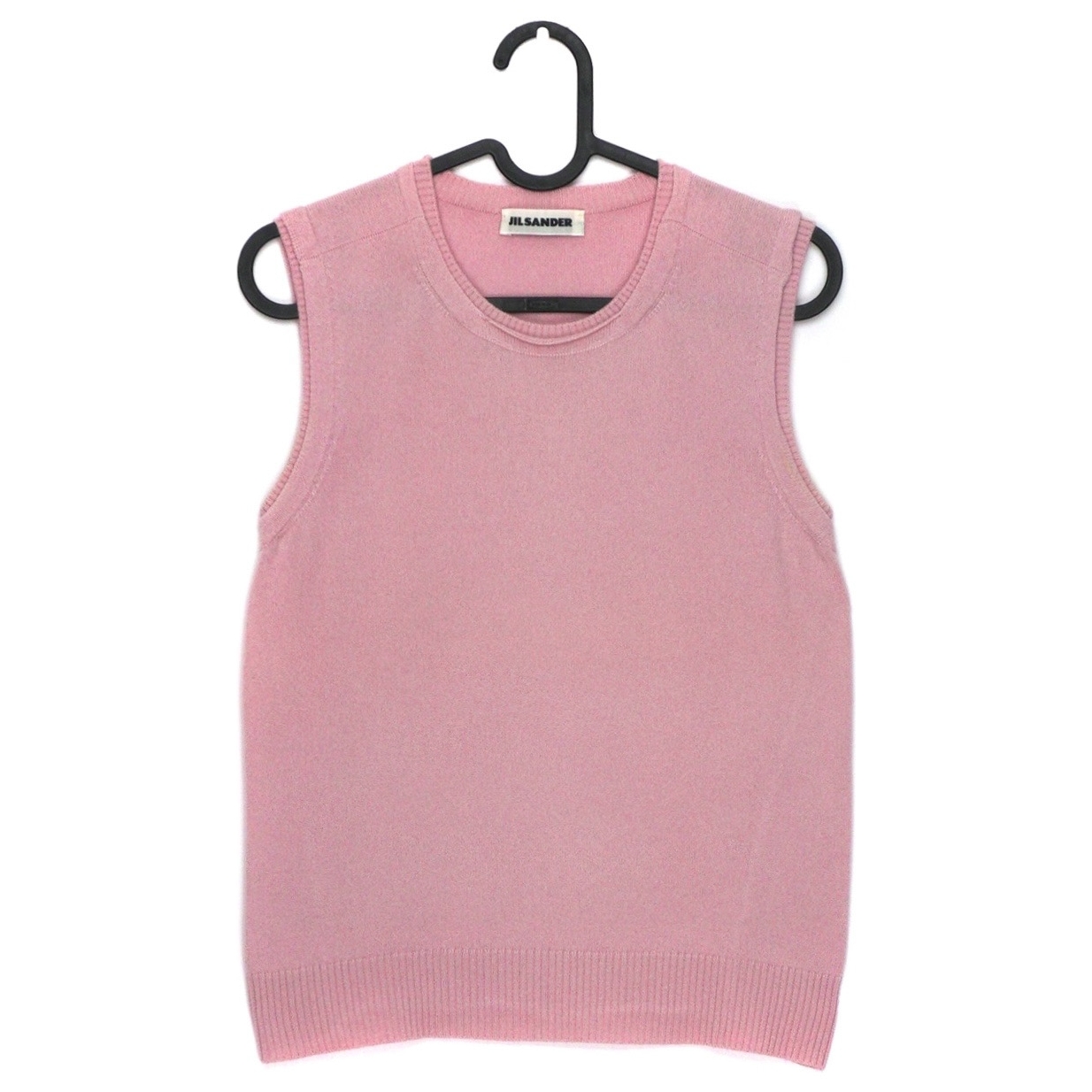 Jil Sander Cashmere Knit Wool Pink Tank Top Sleeveless Shirt