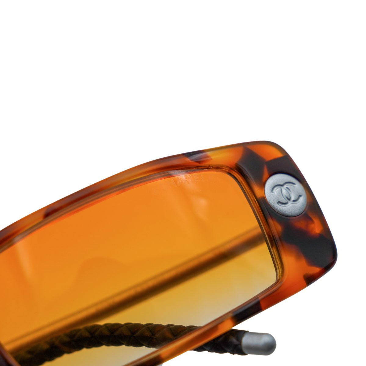 Chanel 5036 Tortoiseshell Rectangular CC Logo Y2K Sunglasses — photo 7
