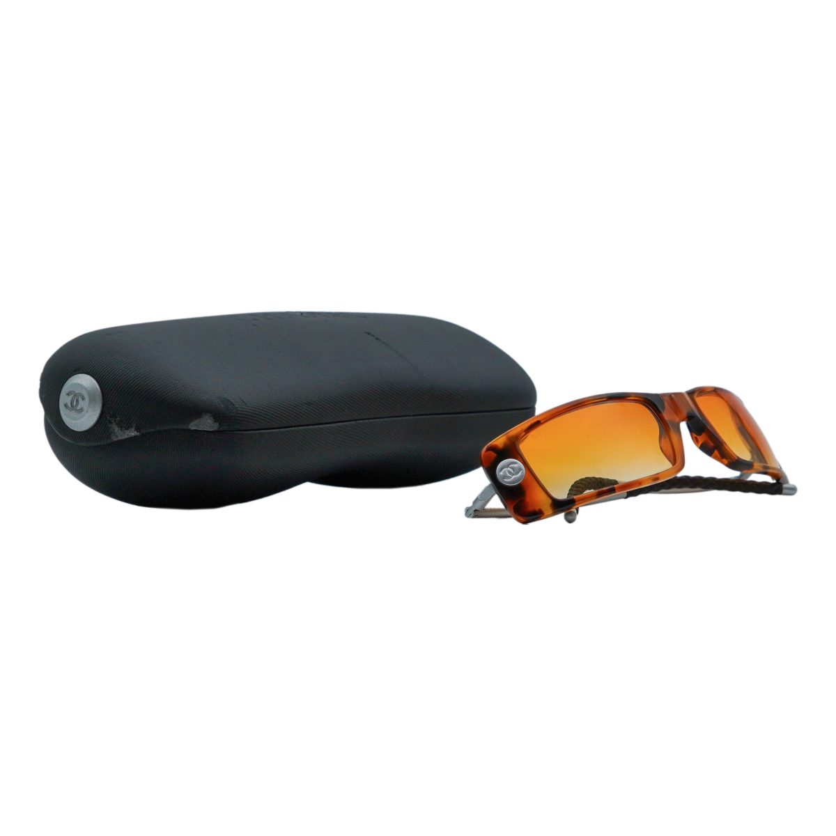 Chanel 5036 Tortoiseshell Rectangular CC Logo Y2K Sunglasses — photo 10