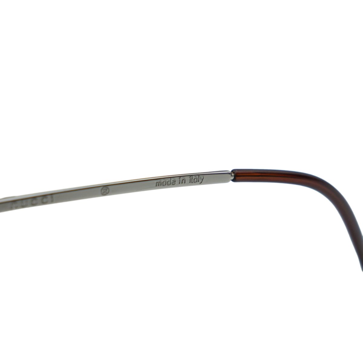 Vintage Gucci GG 2652 Silver Half Rimless Logo Sunglasses — photo 9