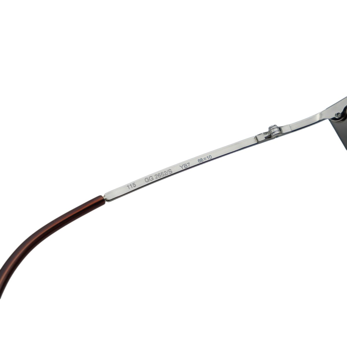 Vintage Gucci GG 2652 Silver Half Rimless Logo Sunglasses — photo 8