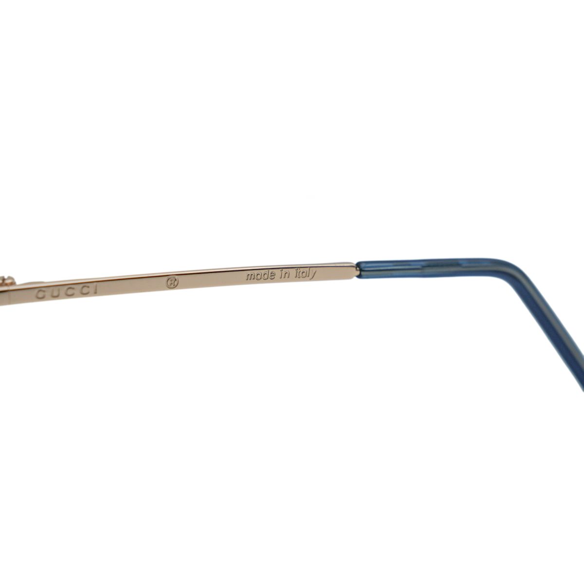 Vintage Gucci GG 2652 Gold Half Rimless Logo Sunglasses — photo 9