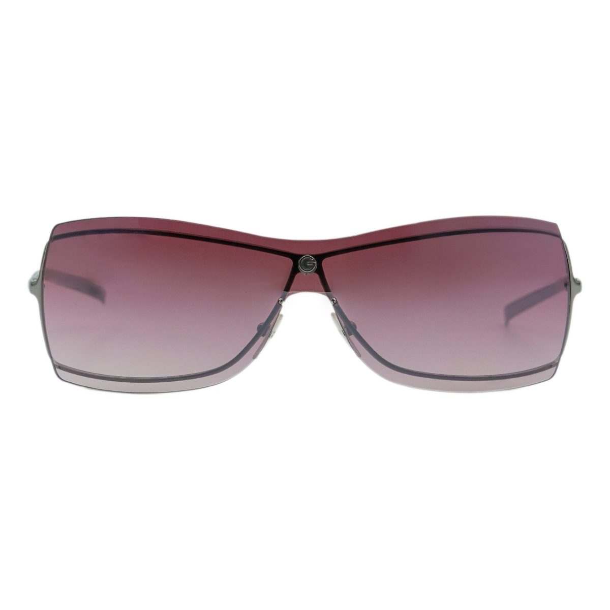 Gucci GG1711 Gunmetal Rimless Gradient Logo Y2K Sunglasses — photo 2