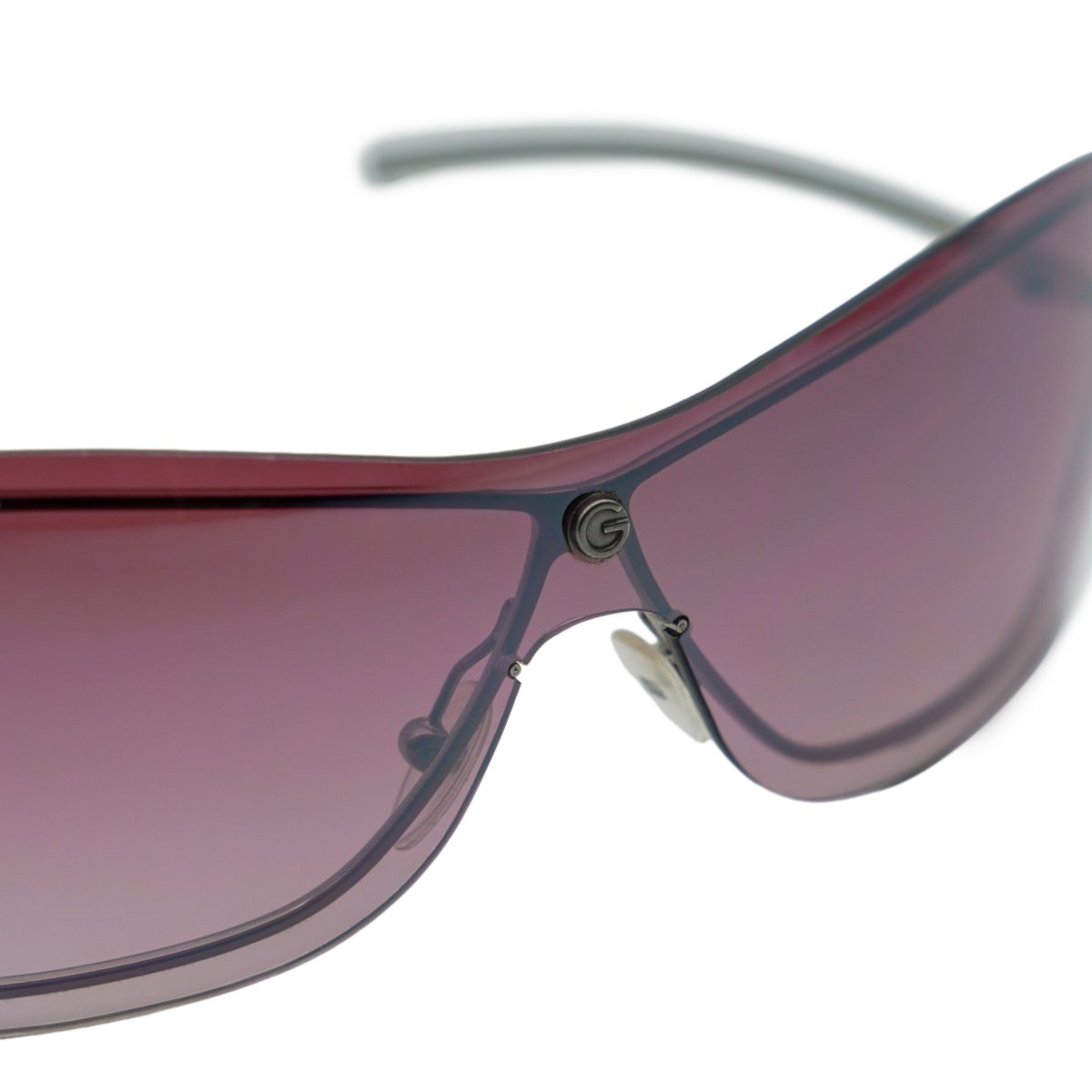 Gucci GG1711 Gunmetal Rimless Gradient Logo Y2K Sunglasses — photo 6