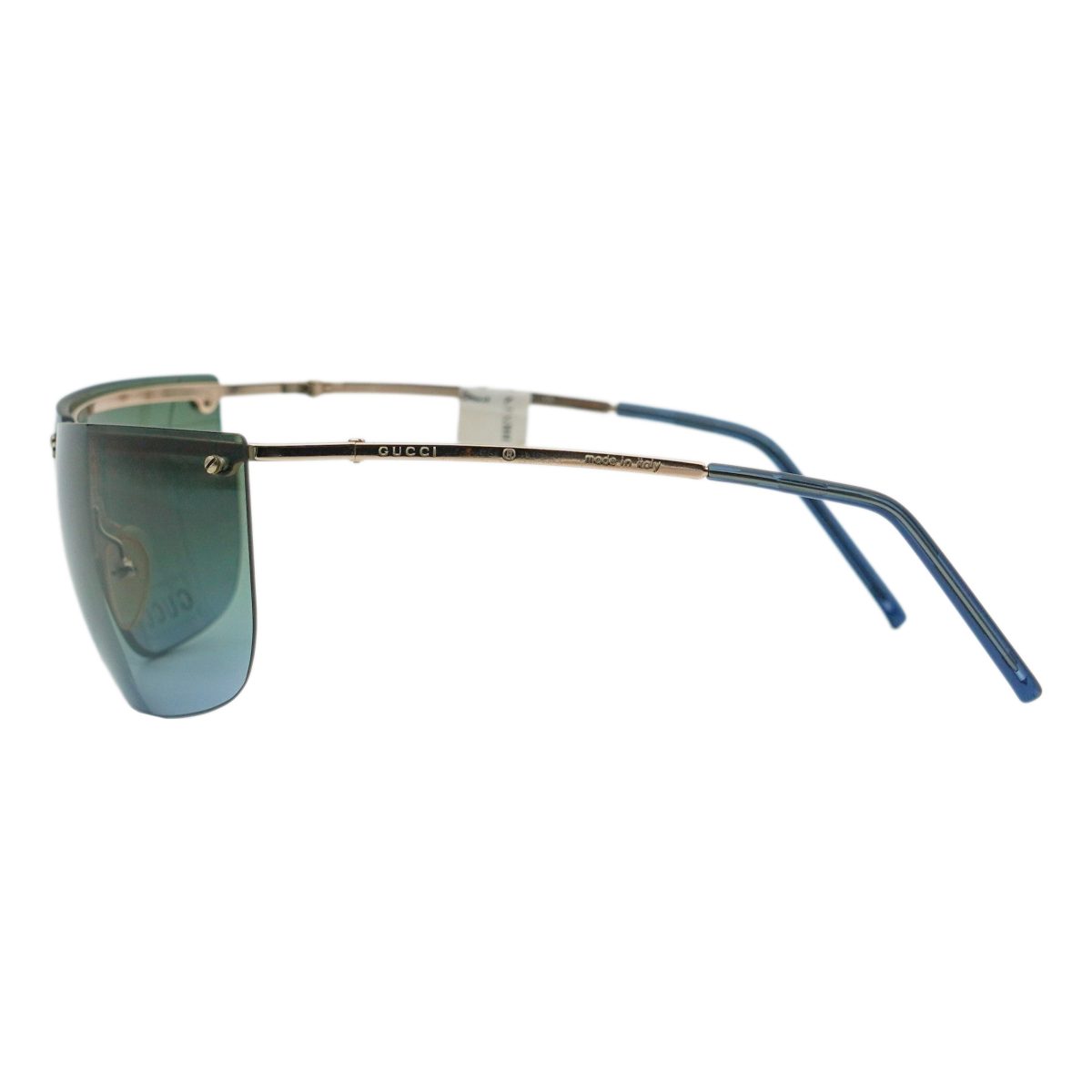 Vintage Gucci GG 2652 Gold Half Rimless Logo Sunglasses — photo 3