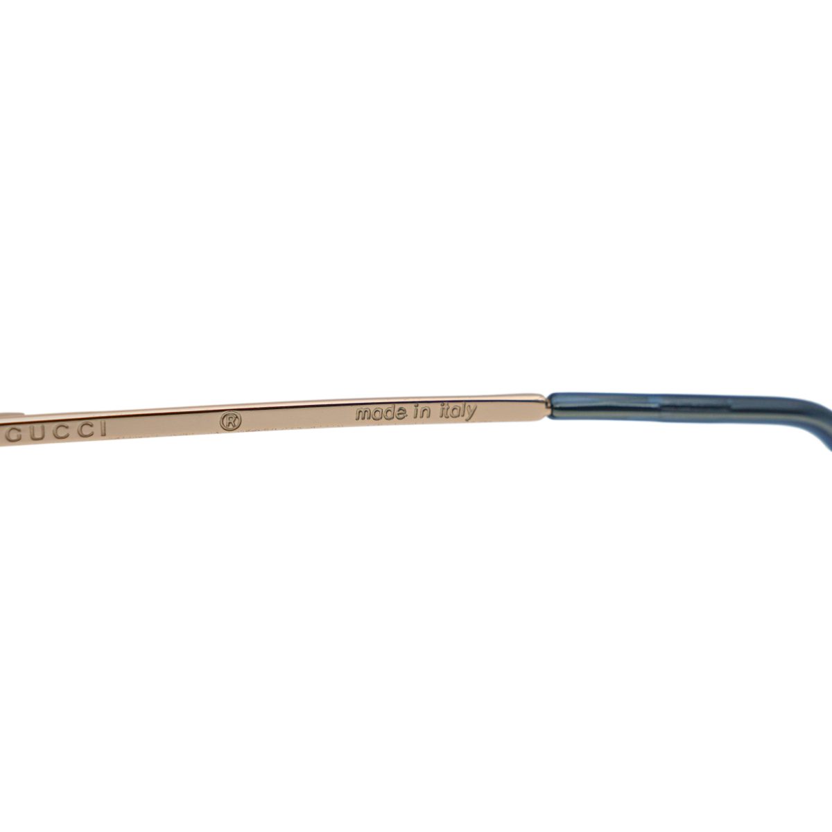 Vintage Gucci GG 2652 Gold Half Rimless Logo Sunglasses — photo 7