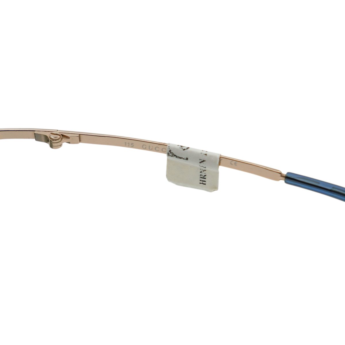 Vintage Gucci GG 2652 Gold Half Rimless Logo Sunglasses — photo 9
