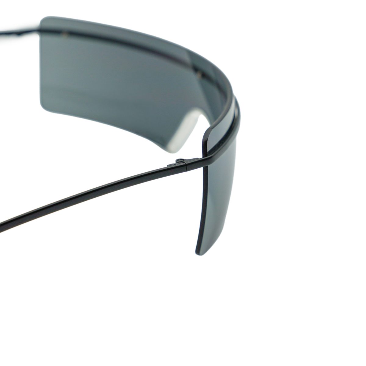 Chanel 4045 Black Rimless Shield Mask Logo Y2K Sunglasses — photo 5