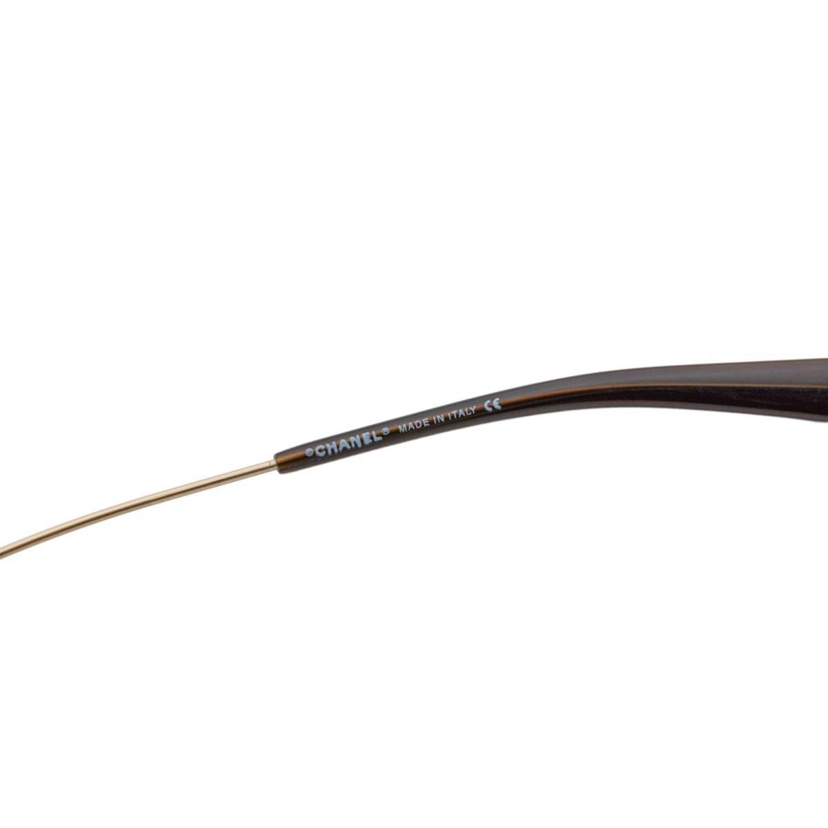 Vintage Chanel 4077 Gold Rimless Shield CC Logo Sunglasses — photo 8