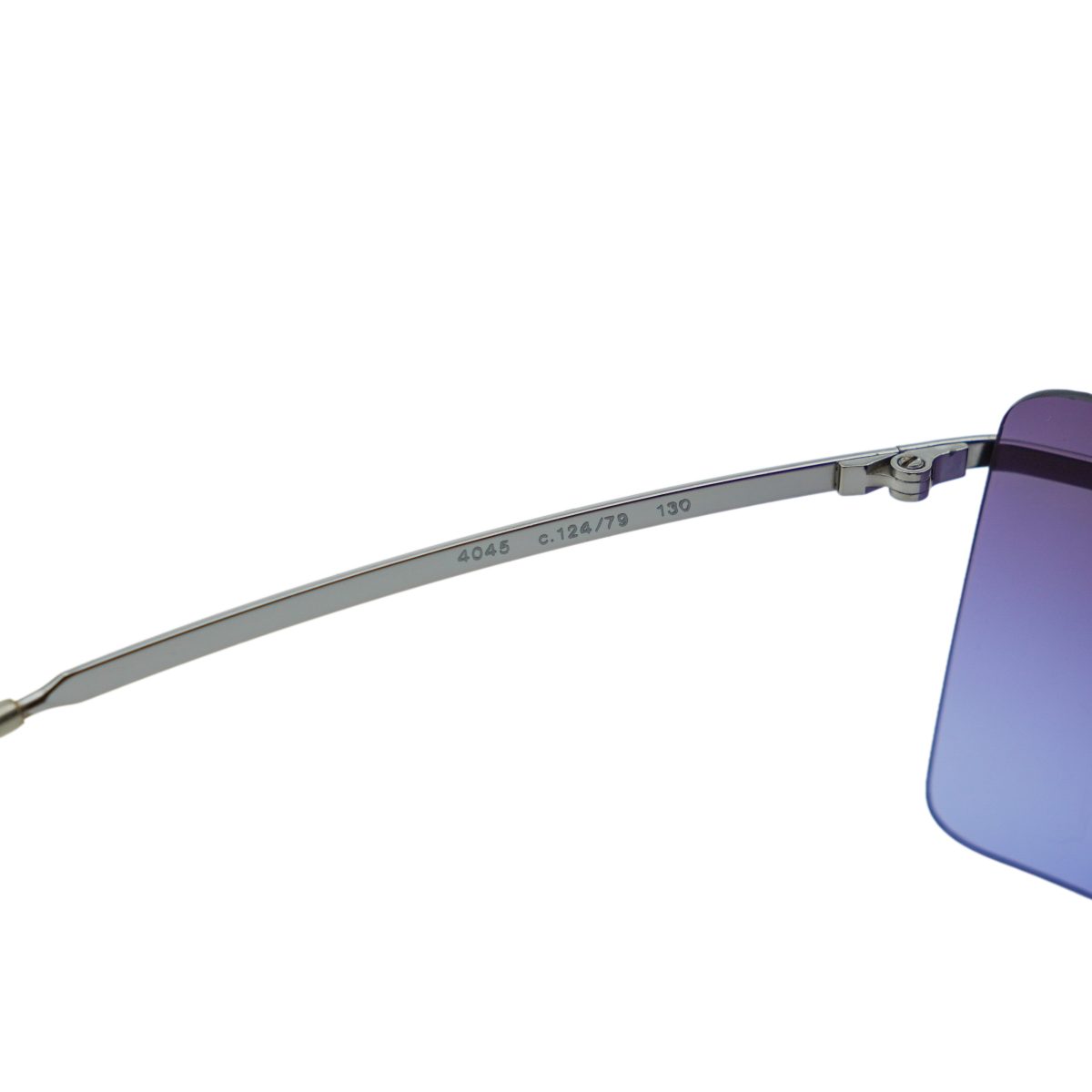 Chanel 4045 Silver Rimless Shield Mask Logo Y2K Sunglasses — photo 9