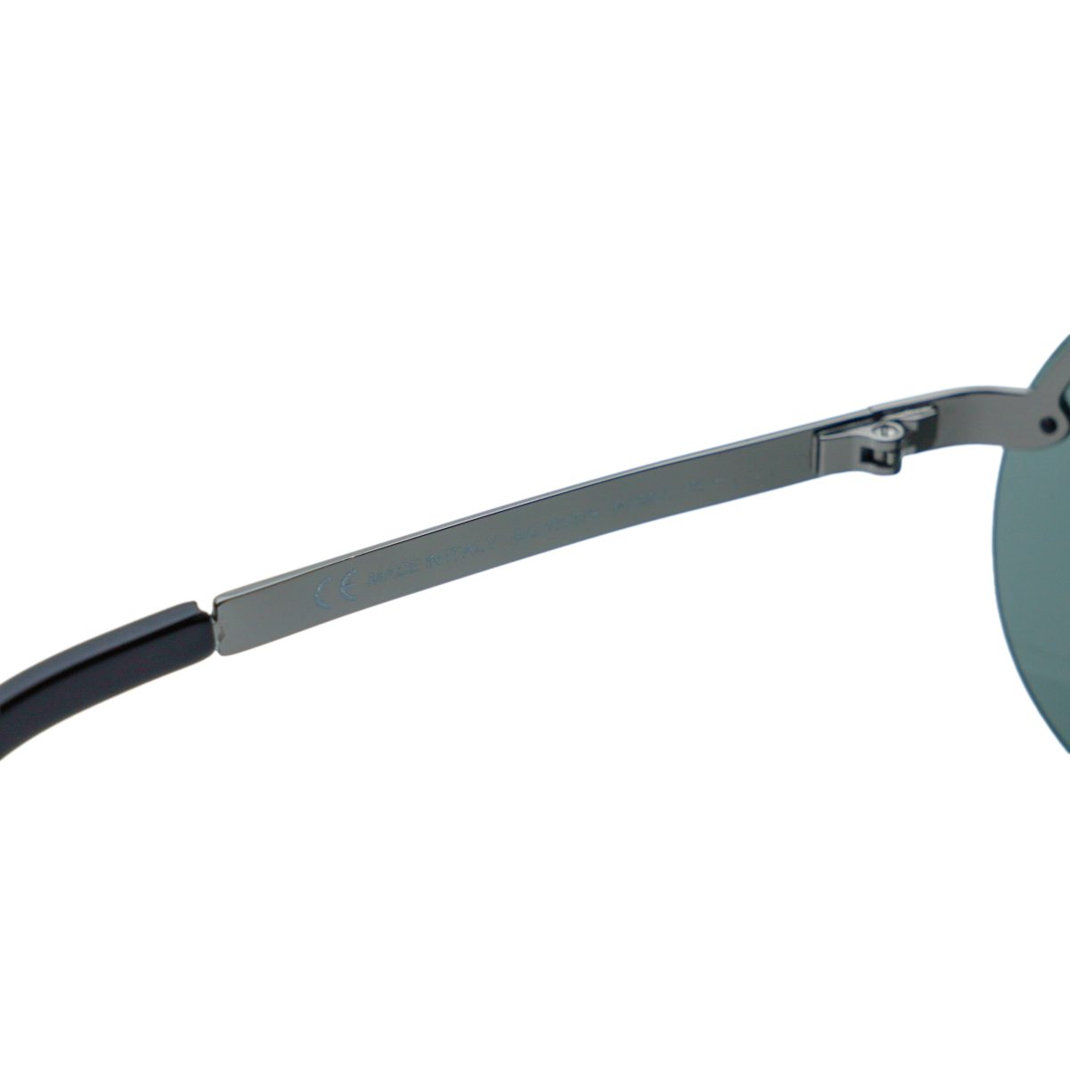 Vintage Gucci Gunmetal Half Rimless Shield Logo Sunglasses — photo 9