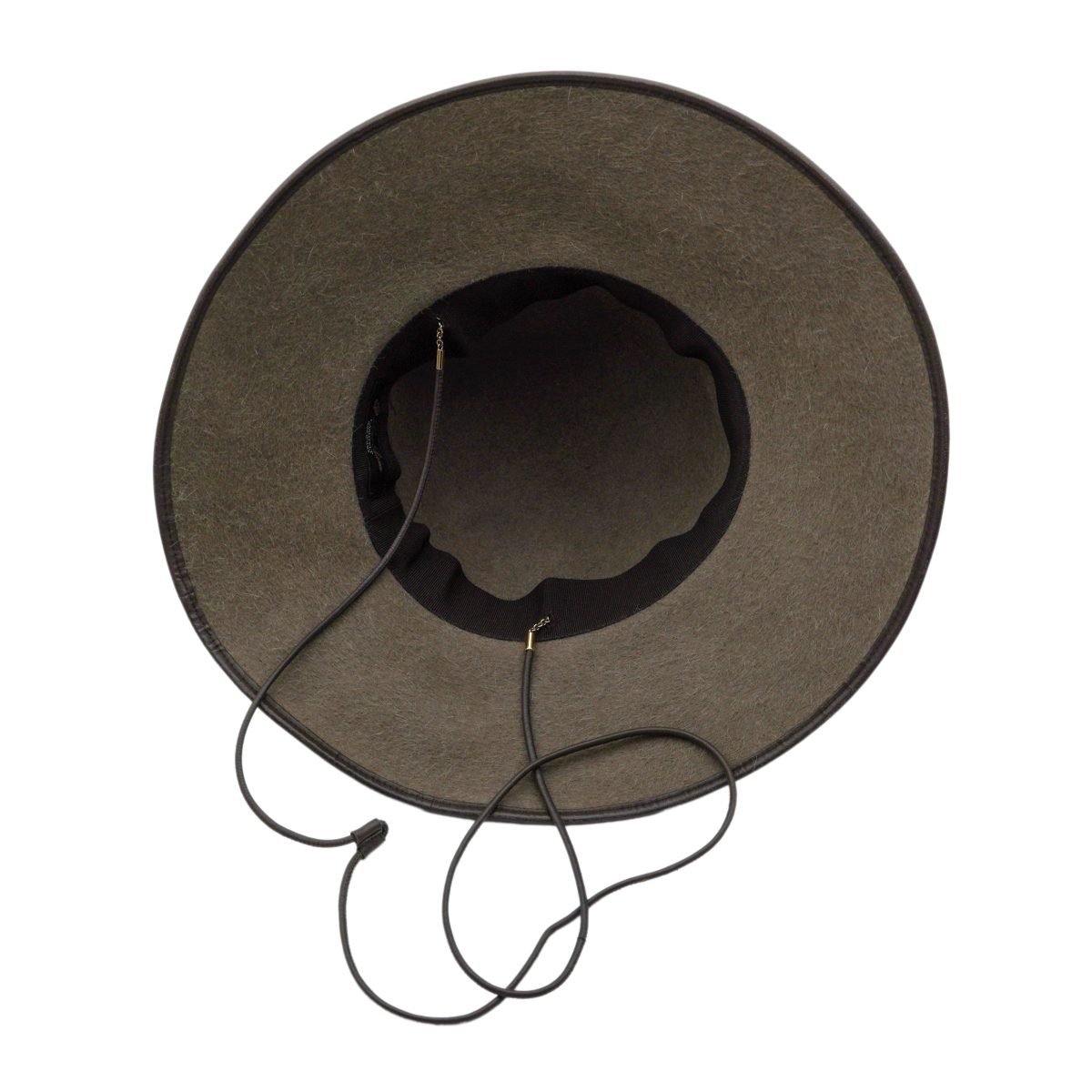 Loro Piana Olive Hare Fur Cashmere Wide Brim Womens Felt Hat — photo 4