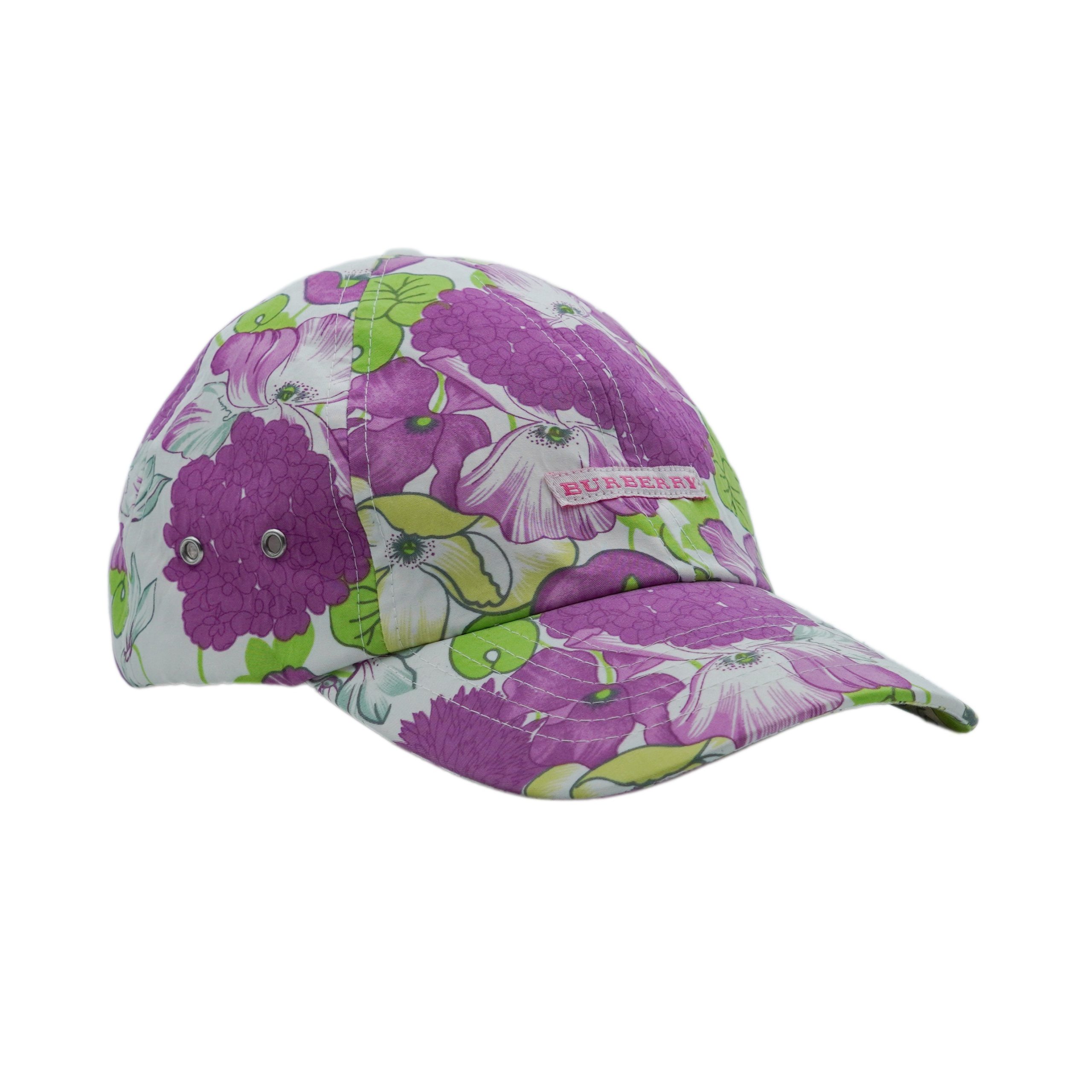 Burberry London Multicolor Floral Print Logo Baseball Cap