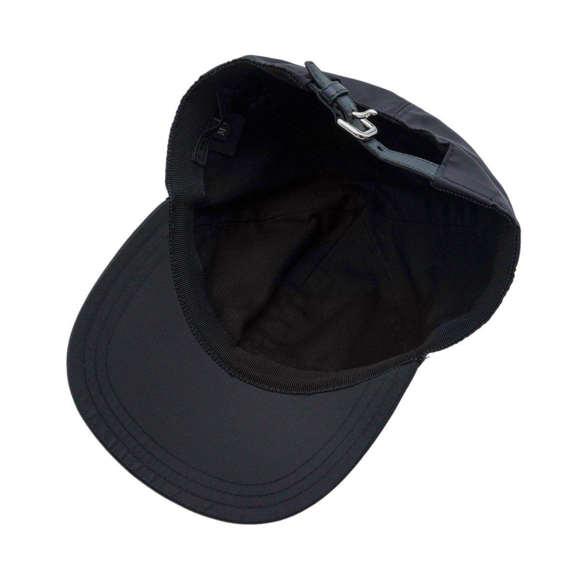 Vintage Prada Milano Black Nylon Tab Logo Baseball Cap — photo 5