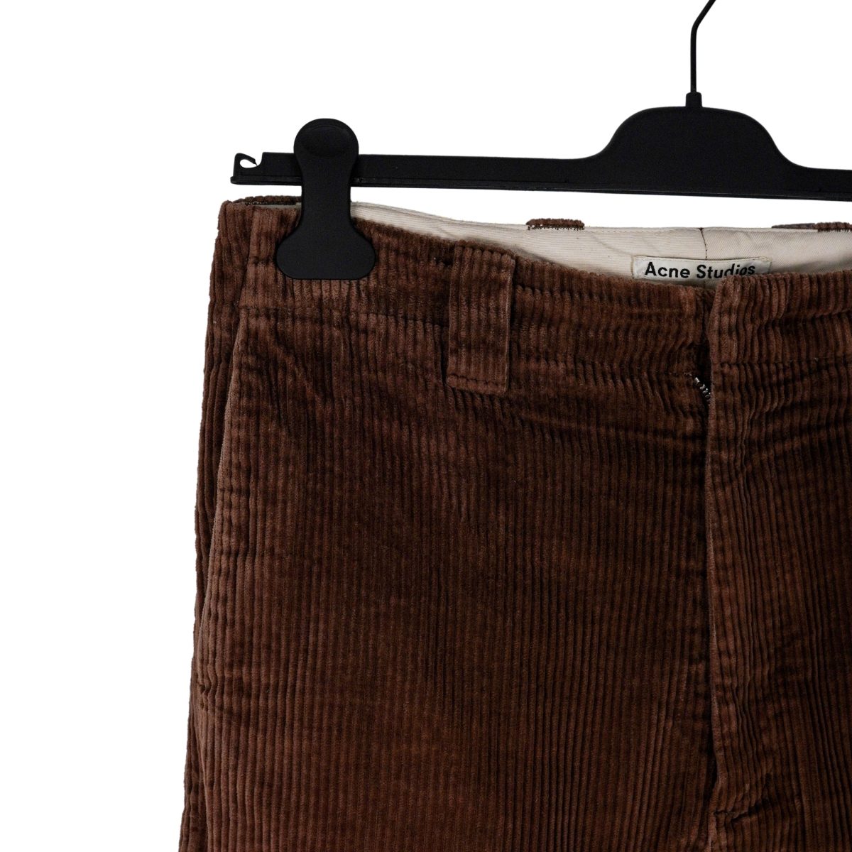 Acne Studios Brown Velvet Wide Wale Straight Trousers Pants — photo 6