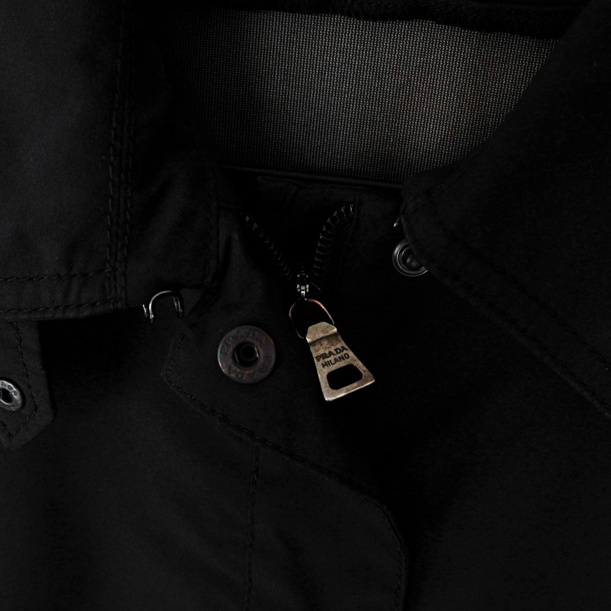 Prada Trench Donna Navy Nylon Gore Tex Womens Coat Jacket — photo 6