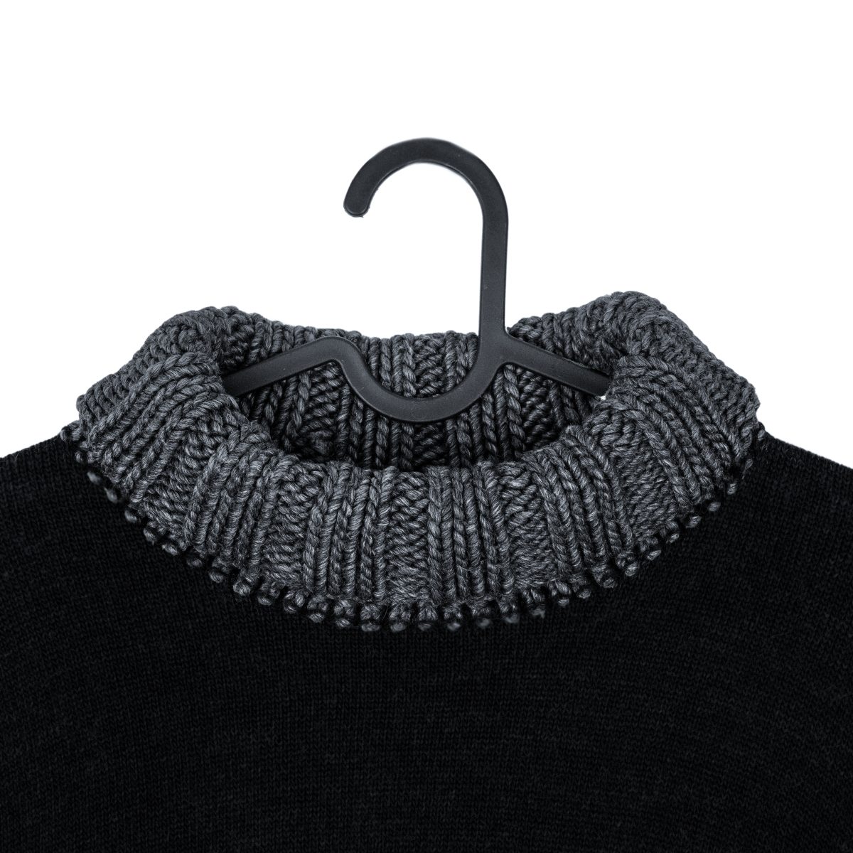 Dolce Gabbana Black Gray Wool Blend Knit Turtleneck Sweater — photo 3