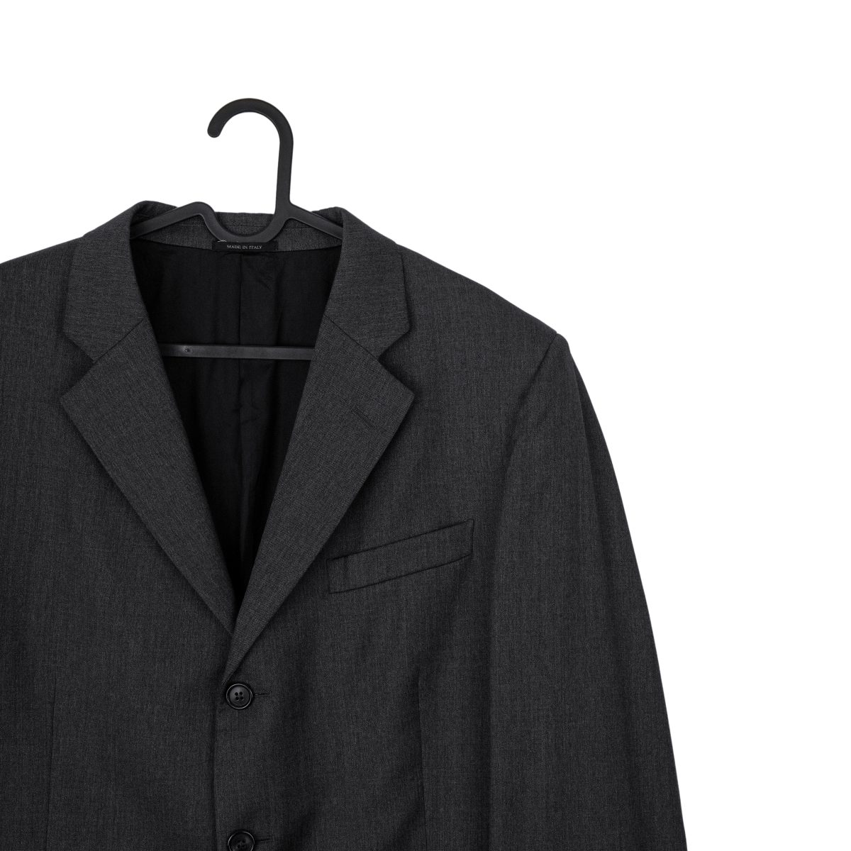 Vintage Prada Milano AW 2006 Gray Virgin Wool Blazer Jacket — photo 4