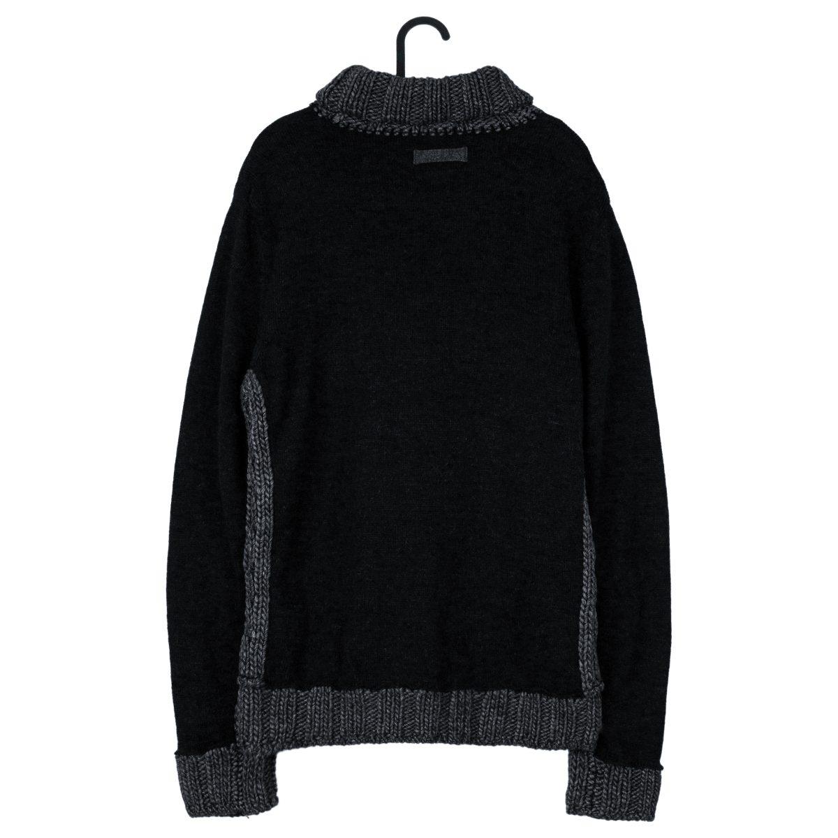 Dolce Gabbana Black Gray Wool Blend Knit Turtleneck Sweater — photo 2
