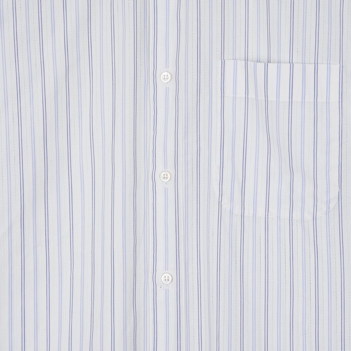 Brioni White Blue Striped Short Sleeve Button Up Dress Shirt — photo 5