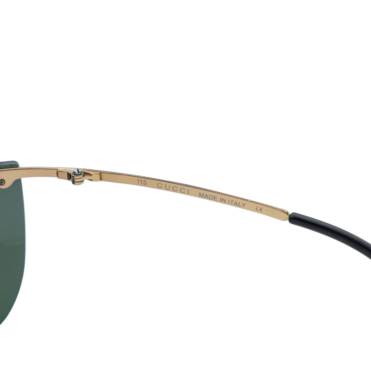 Gucci GG 2652/S Gold Metal Half Rimless Logo Y2K Sunglasses — photo 6