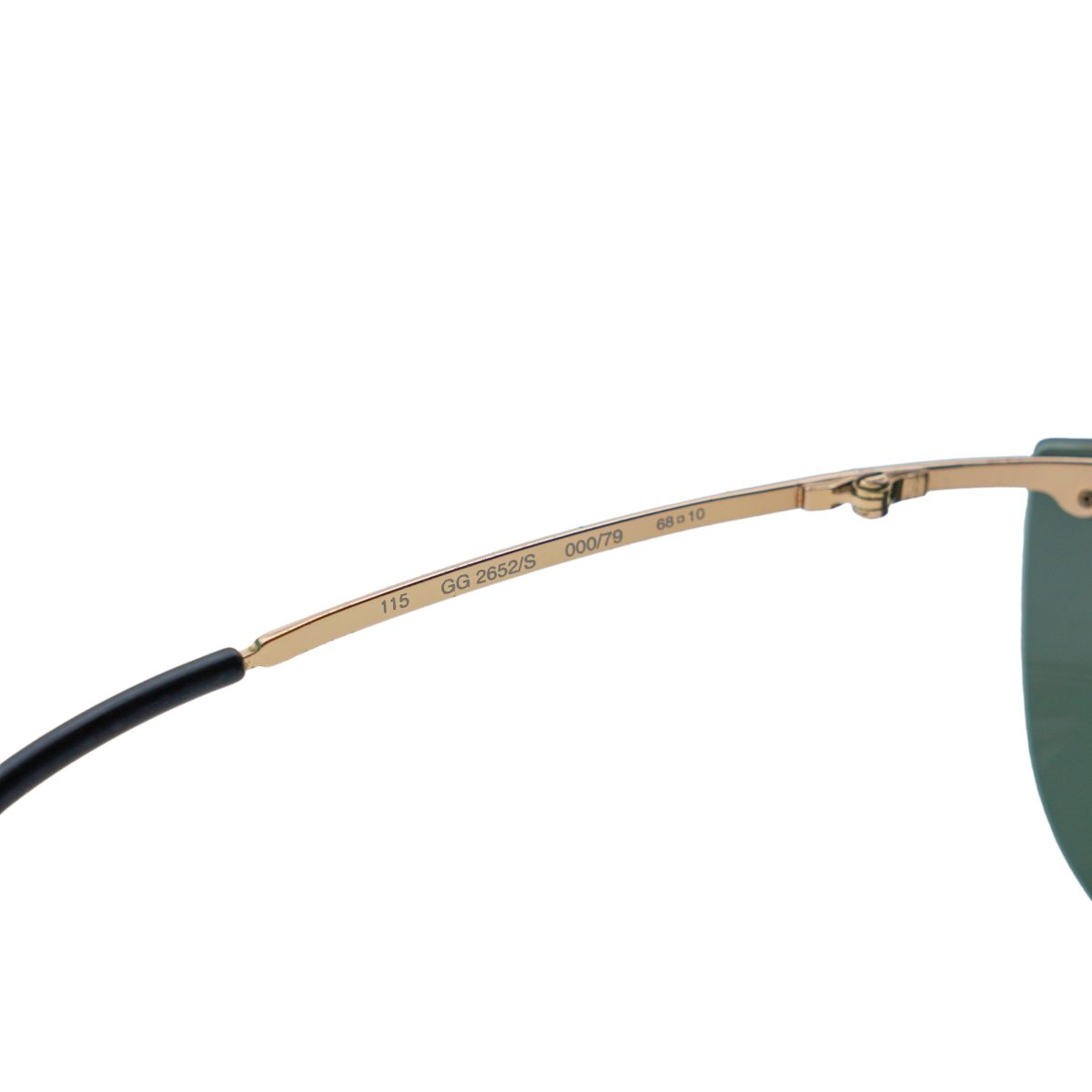 Gucci GG 2652/S Gold Metal Half Rimless Logo Y2K Sunglasses — photo 7